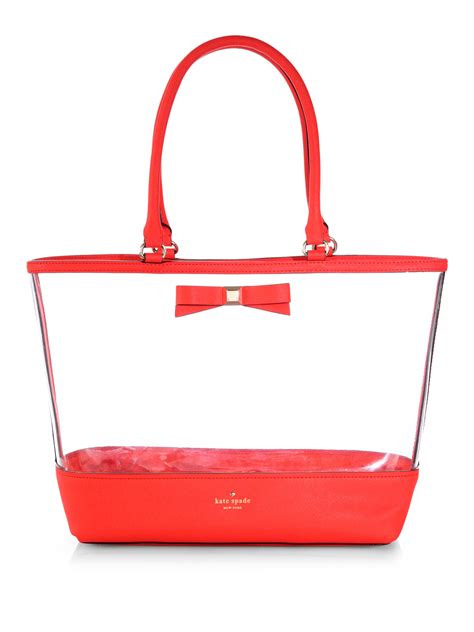 kate spade clear tote bag.